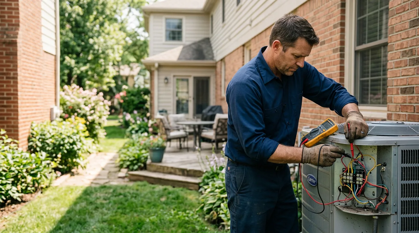 HVAC technician working near Edison, NE